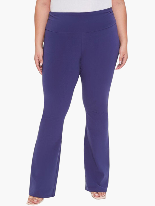 MyRunway Shop Forever 21 Curve Blue Plus Size Flare Leggings for Women from MyRunway.co.za